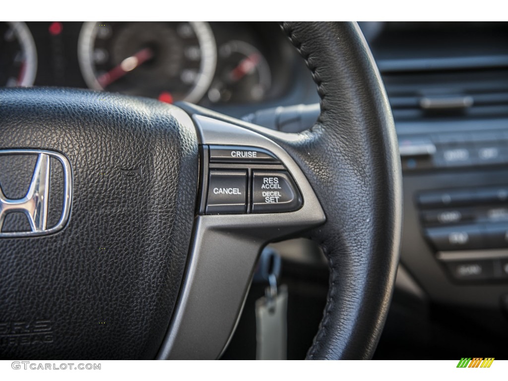 2009 Accord EX-L Coupe - Crystal Black Pearl / Black photo #16