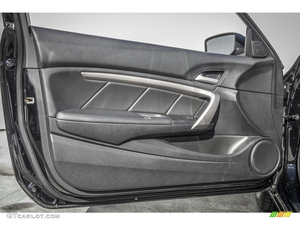 2009 Honda Accord EX-L Coupe Black Door Panel Photo #100543865