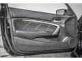 Black 2009 Honda Accord EX-L Coupe Door Panel