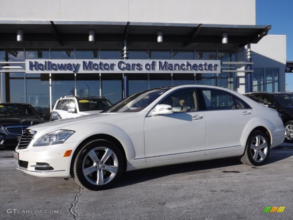 2010 S 550 4Matic Sedan - Diamond White Metallic / Cashmere/Savanna photo #1