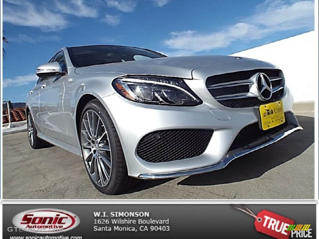 2015 C 400 4Matic - Iridium Silver Metallic / Black photo #1