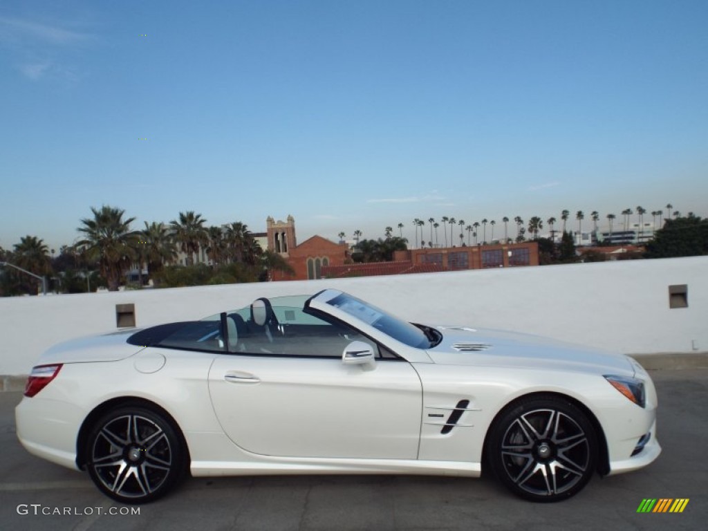 designo Diamond White Metallic 2015 Mercedes-Benz SL 550 White Arrow Edition Roadster Exterior Photo #100547876