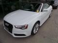 2015 Glacier White Metallic Audi A5 Premium Plus quattro Convertible  photo #3