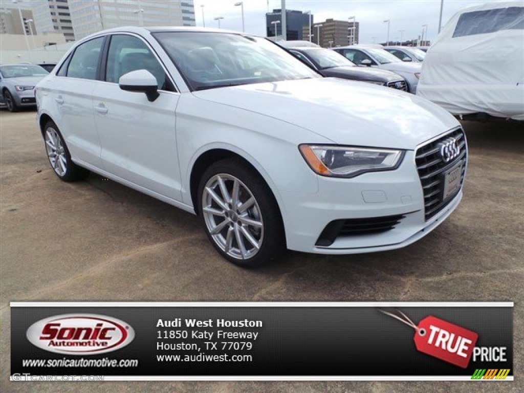 2015 A3 2.0 TDI Premium - Glacier White Metallic / Titanium Gray photo #1