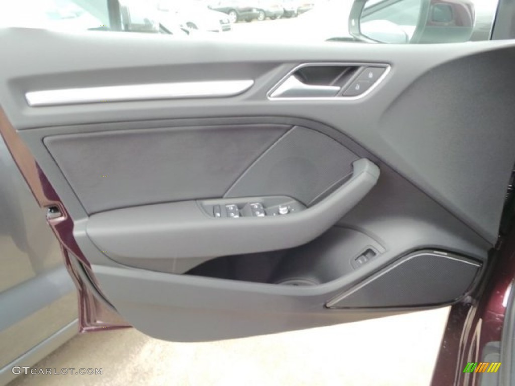 2015 Audi A3 2.0 Premium Plus quattro Black Door Panel Photo #100550180