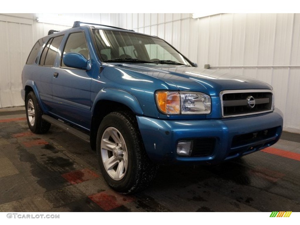 Crystal Blue Metallic 2003 Nissan Pathfinder LE 4x4 Exterior Photo #100551405