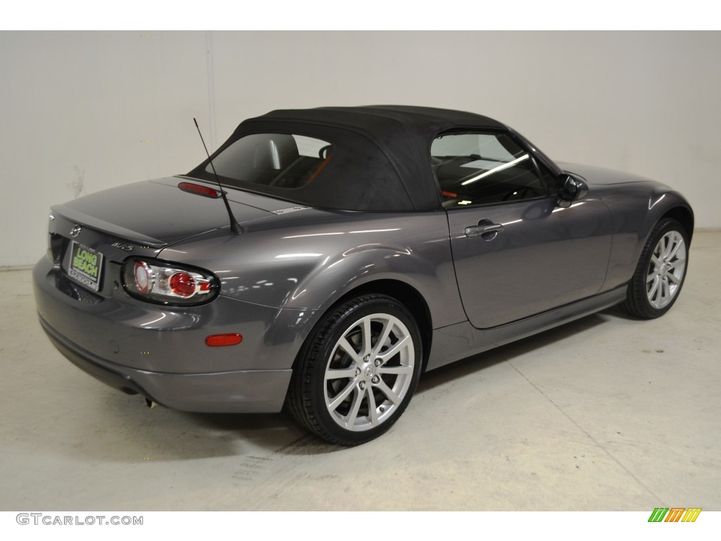 2008 MX-5 Miata Touring Roadster - Galaxy Gray Mica / Black photo #5