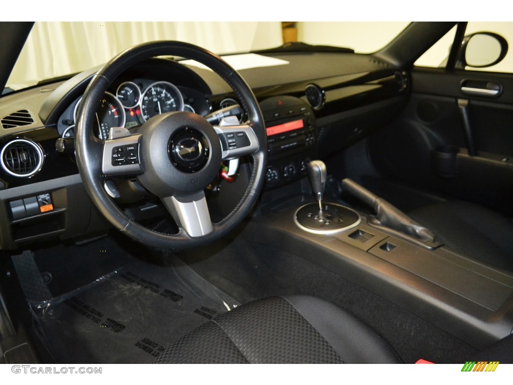 2008 MX-5 Miata Touring Roadster - Galaxy Gray Mica / Black photo #12