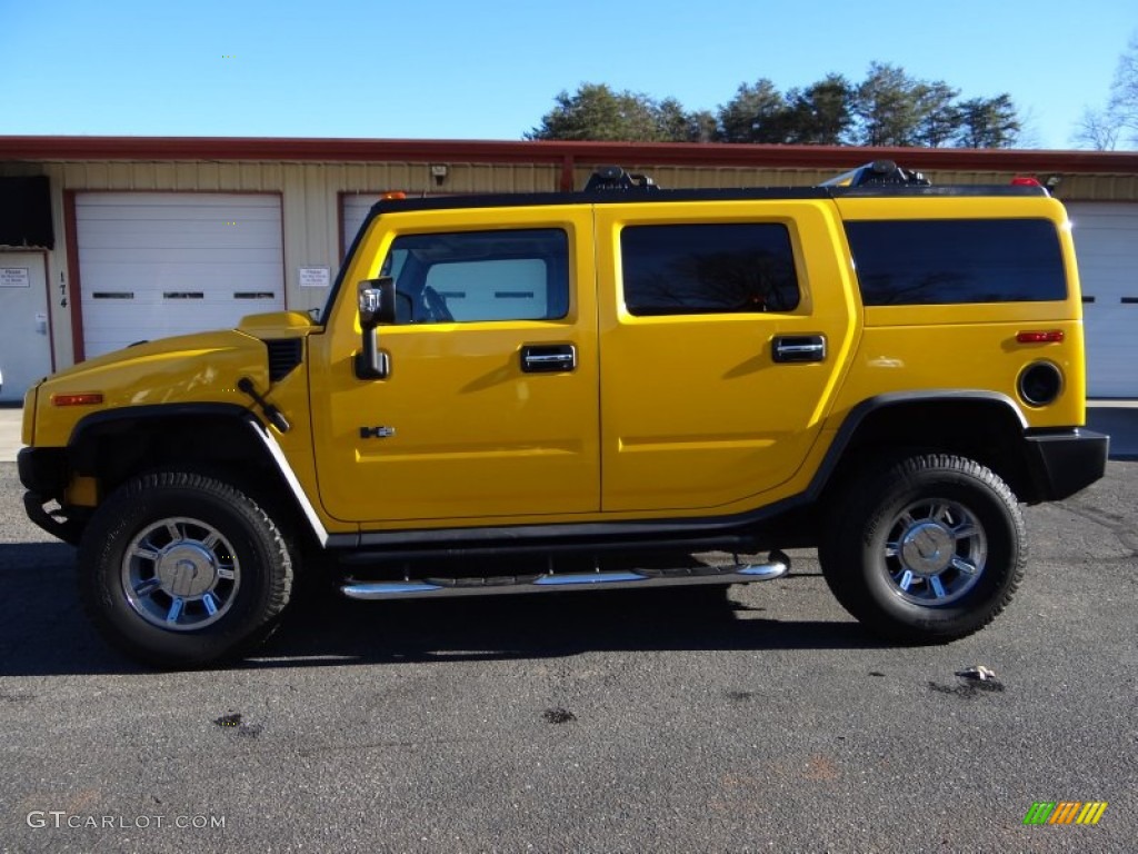 2005 H2 SUV - Yellow / Ebony Black photo #3