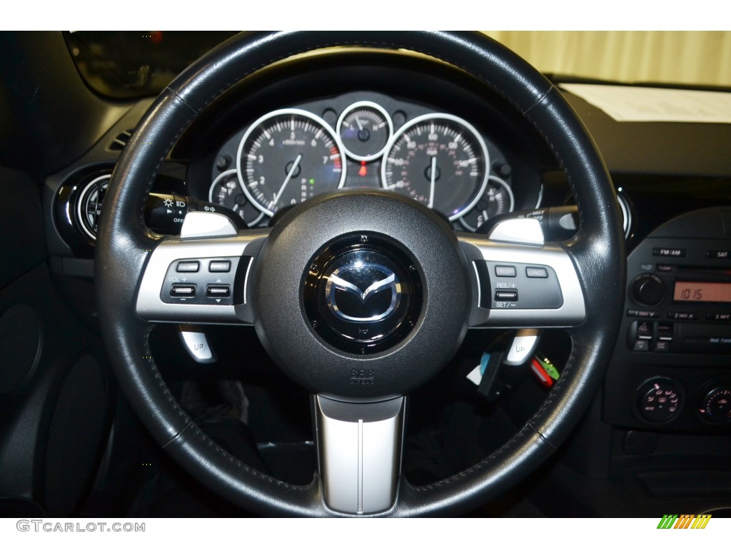 2008 MX-5 Miata Touring Roadster - Galaxy Gray Mica / Black photo #21