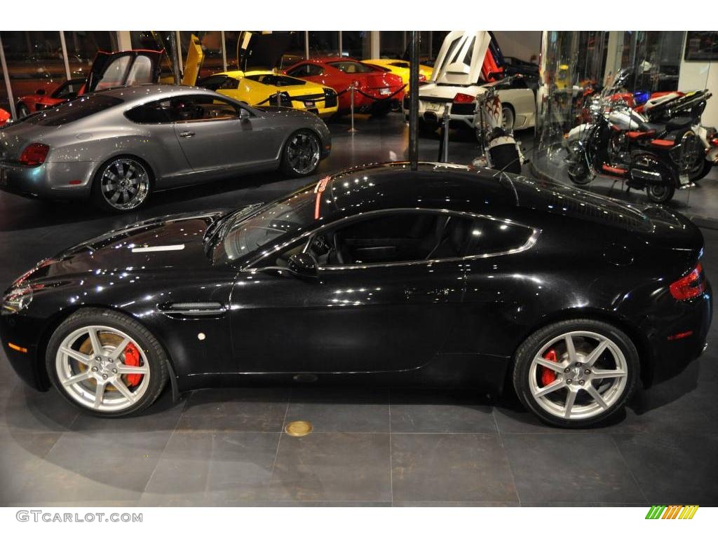 2007 V8 Vantage Coupe - Onyx Black / Obsidian Black photo #16
