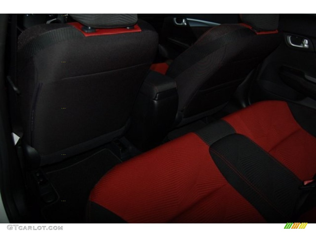 2015 Civic Si Sedan - Taffeta White / Si Black/Red photo #25