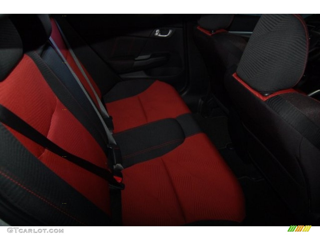 2015 Civic Si Sedan - Taffeta White / Si Black/Red photo #31