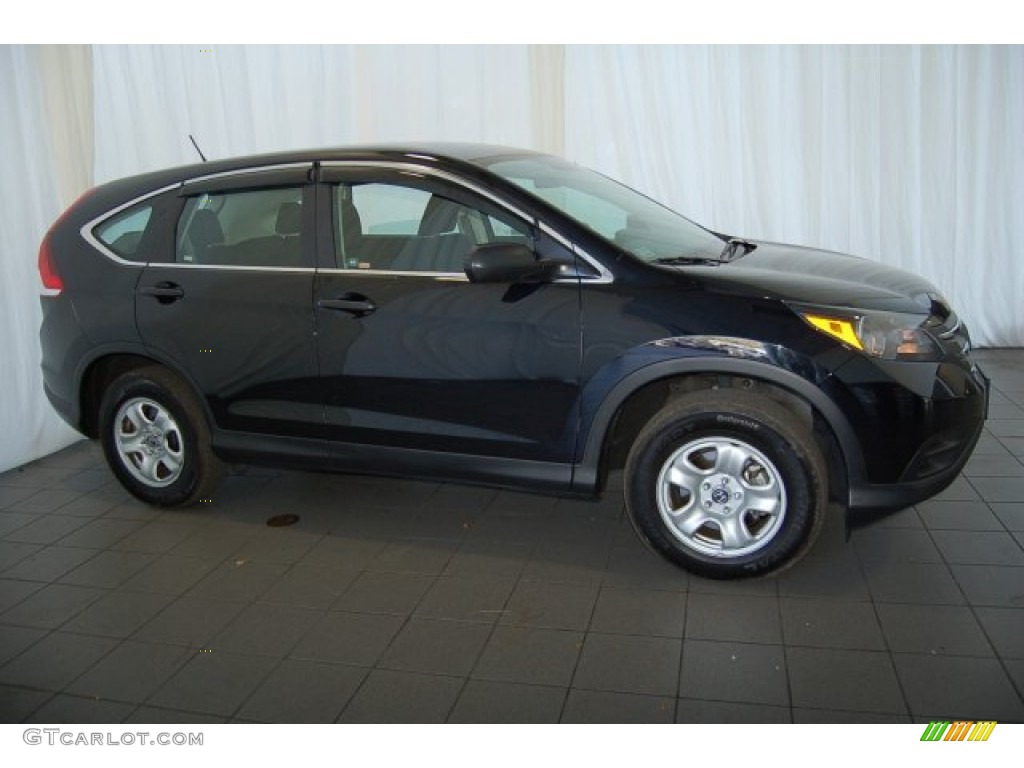 2012 CR-V LX - Crystal Black Pearl / Black photo #6