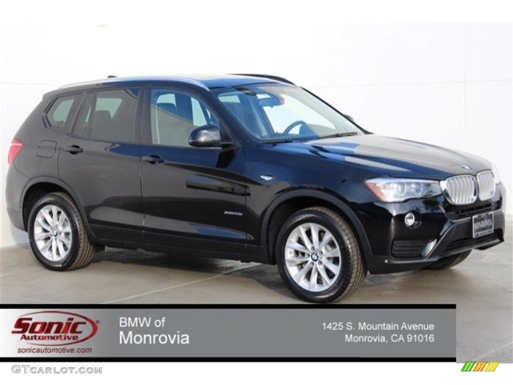 2015 X3 xDrive28i - Jet Black / Black photo #1