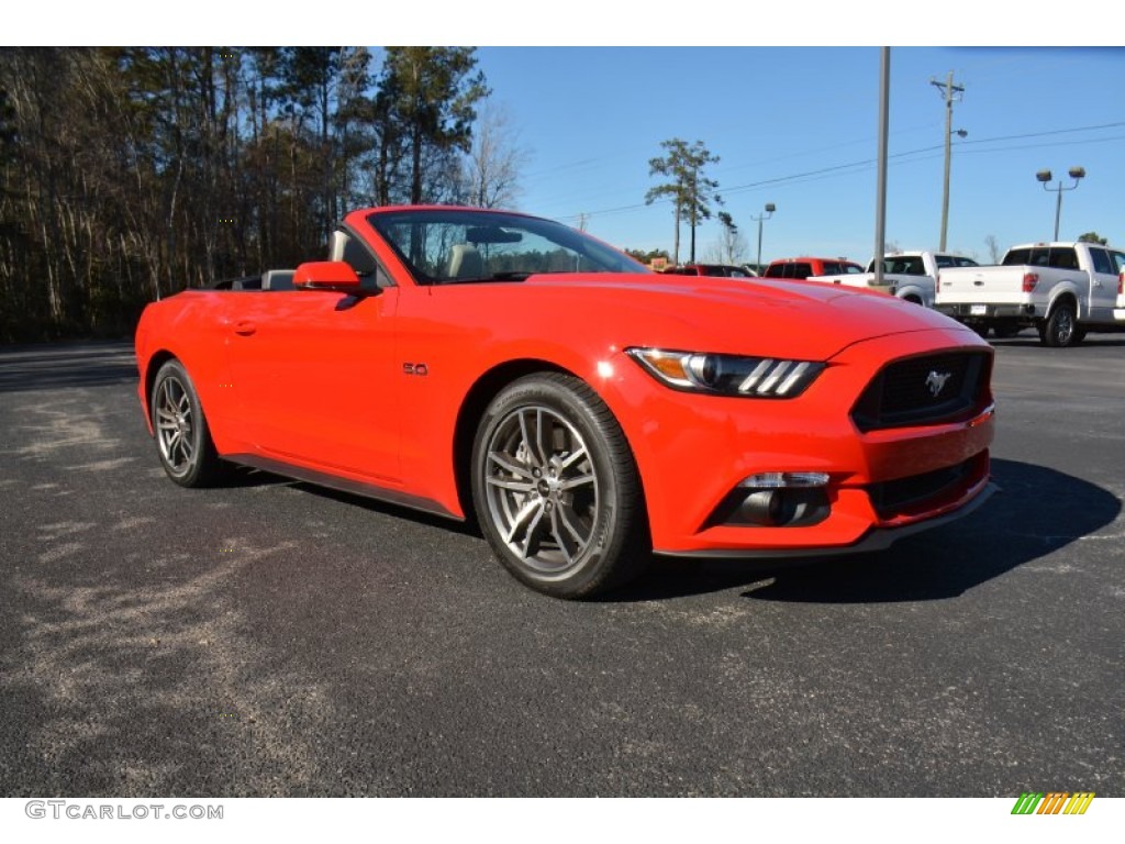 2015 Mustang GT Premium Convertible - Race Red / Ceramic photo #3