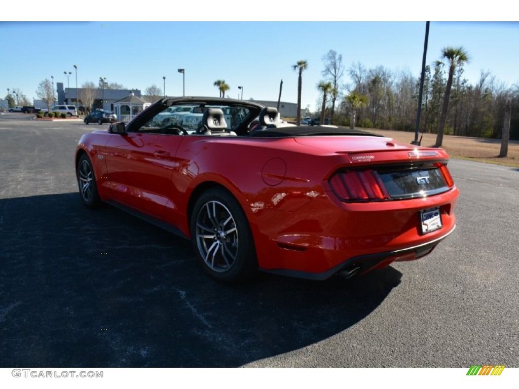 2015 Mustang GT Premium Convertible - Race Red / Ceramic photo #7