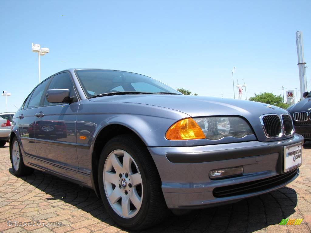 2001 3 Series 325i Sedan - Steel Blue Metallic / Sand photo #7