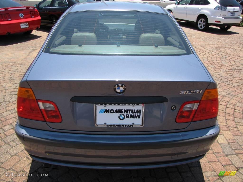2001 3 Series 325i Sedan - Steel Blue Metallic / Sand photo #12