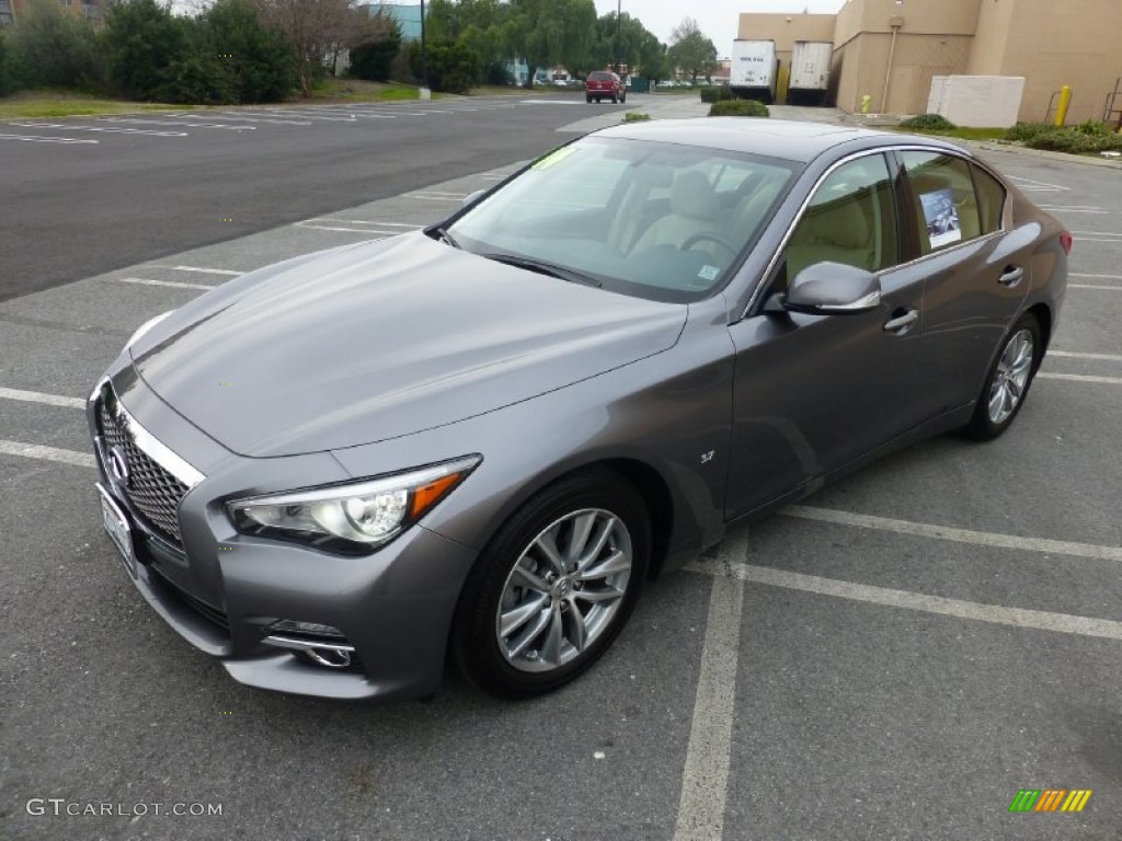 Graphite Shadow 2014 Infiniti Q 50 3.7 Premium Exterior Photo #100561139