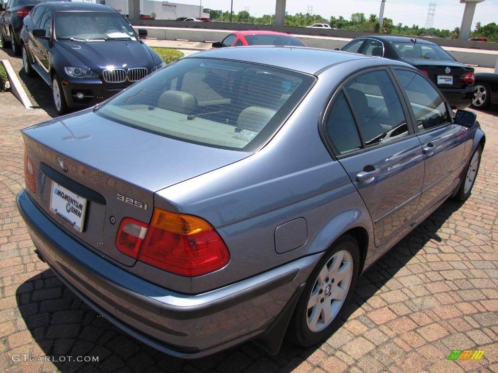 2001 3 Series 325i Sedan - Steel Blue Metallic / Sand photo #13