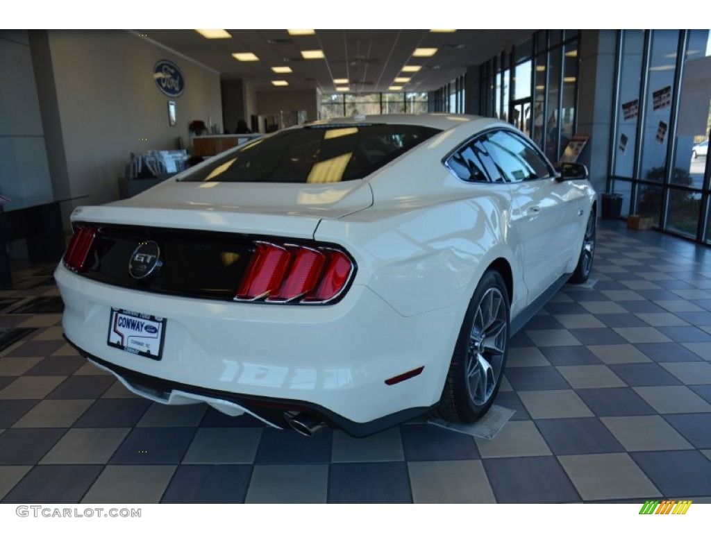 2015 Mustang 50th Anniversary GT Coupe - 50th Anniversary Wimbledon White / 50th Anniversary Cashmere photo #5