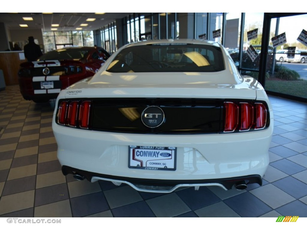 2015 Mustang 50th Anniversary GT Coupe - 50th Anniversary Wimbledon White / 50th Anniversary Cashmere photo #6