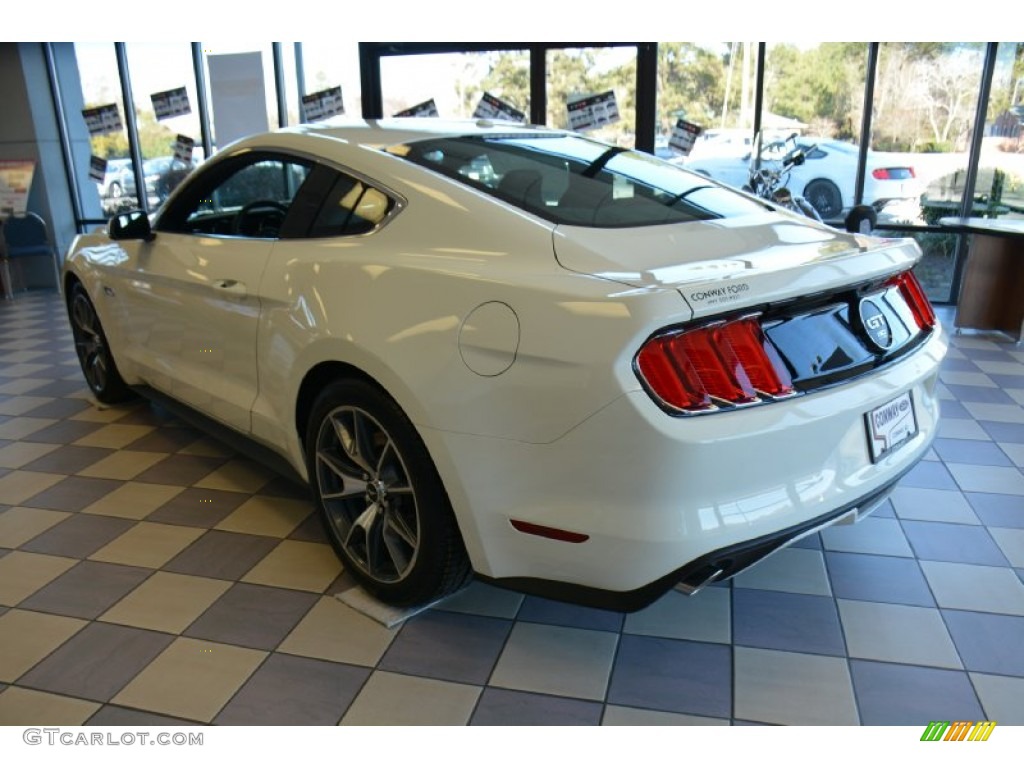 2015 Mustang 50th Anniversary GT Coupe - 50th Anniversary Wimbledon White / 50th Anniversary Cashmere photo #7