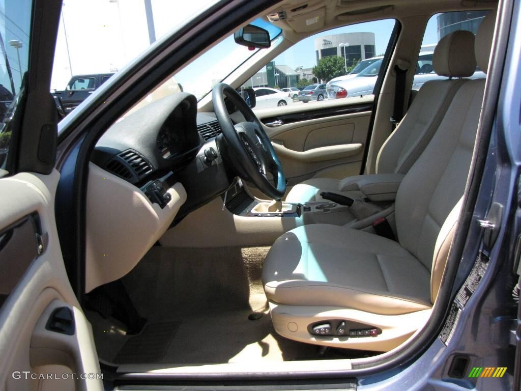 2001 3 Series 325i Sedan - Steel Blue Metallic / Sand photo #17