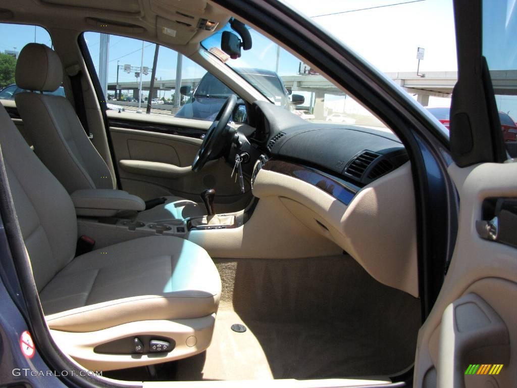 2001 3 Series 325i Sedan - Steel Blue Metallic / Sand photo #18