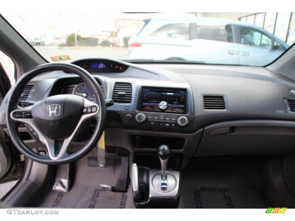 2008 Honda Civic EX Coupe Gray Dashboard Photo #100561892