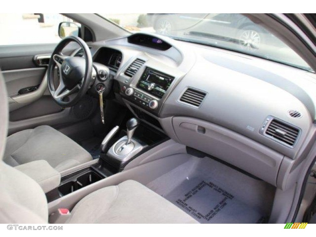 2008 Honda Civic EX Coupe Gray Dashboard Photo #100562132