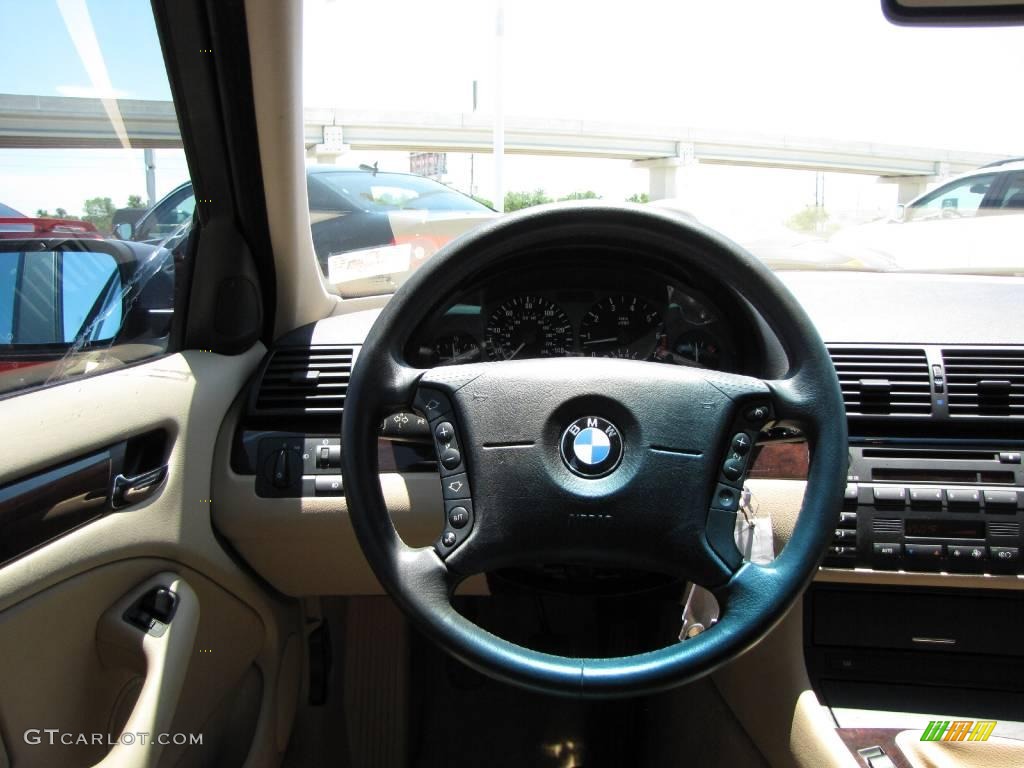 2001 3 Series 325i Sedan - Steel Blue Metallic / Sand photo #27