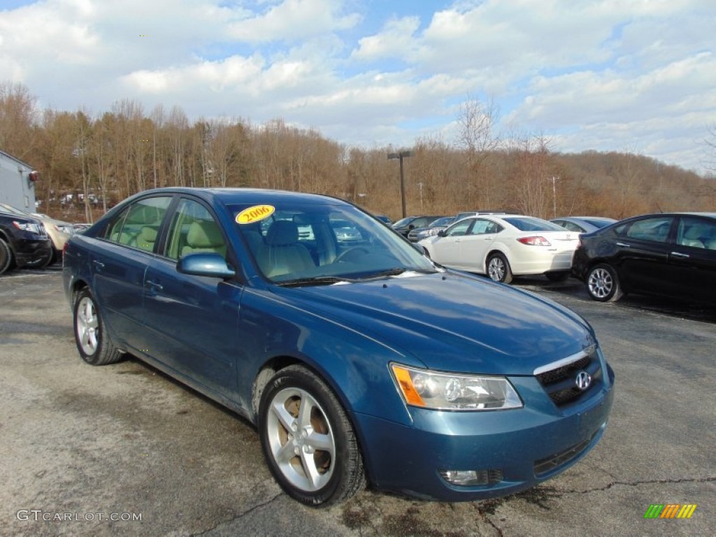 2006 Sonata GLS V6 - Aquamarine Pearl / Gray photo #1