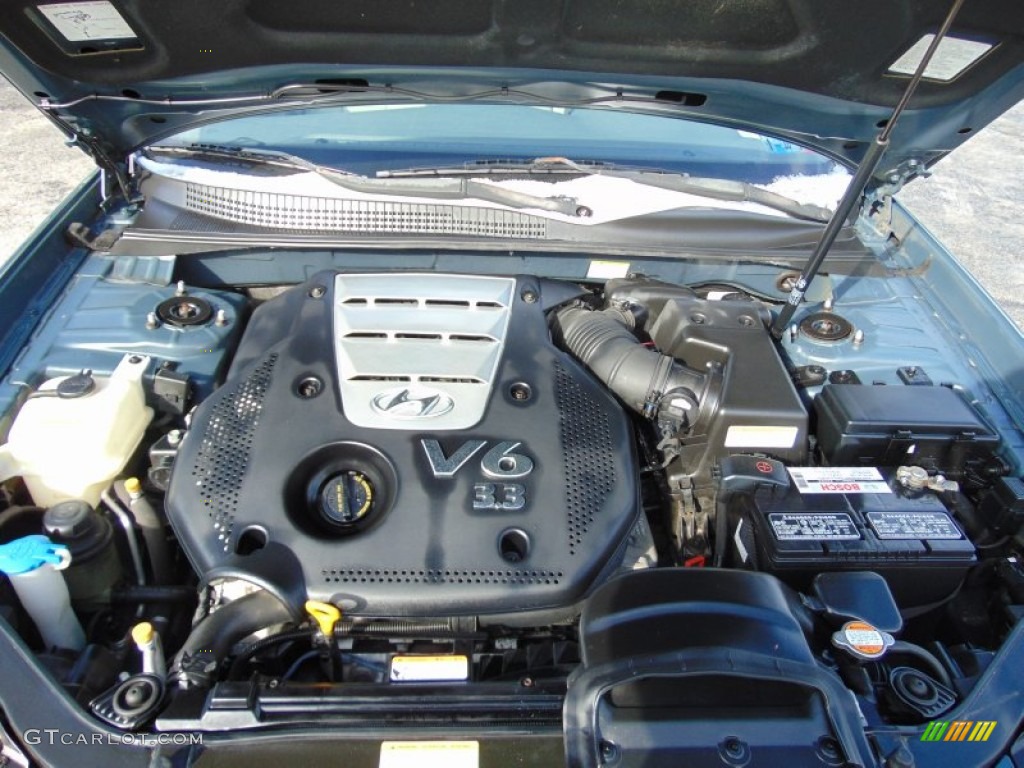 2006 Sonata GLS V6 - Aquamarine Pearl / Gray photo #8