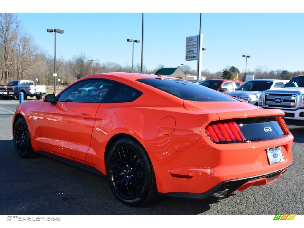 2015 Mustang GT Premium Coupe - Competition Orange / Ebony photo #23