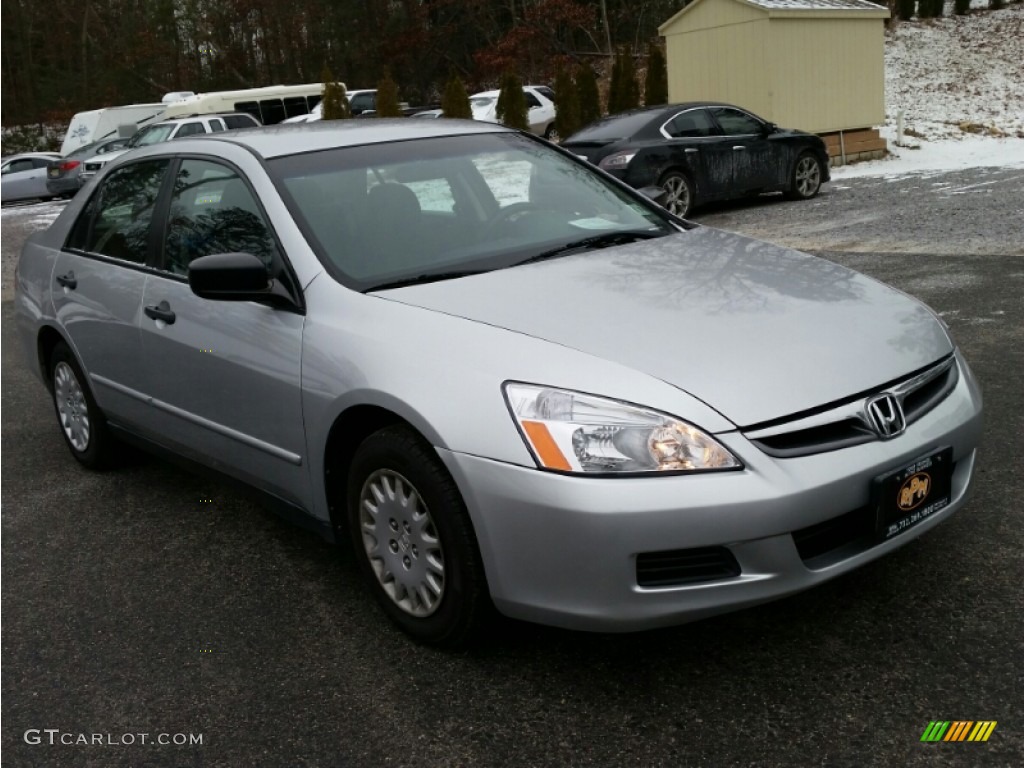 2007 Accord Value Package Sedan - Alabaster Silver Metallic / Gray photo #5