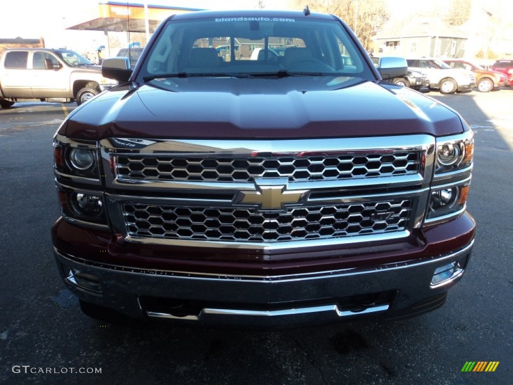 2014 Silverado 1500 LTZ Crew Cab 4x4 - Deep Ruby Metallic / Cocoa/Dune photo #32