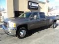 Mocha Steel Metallic 2011 Chevrolet Silverado 3500HD LTZ Crew Cab 4x4