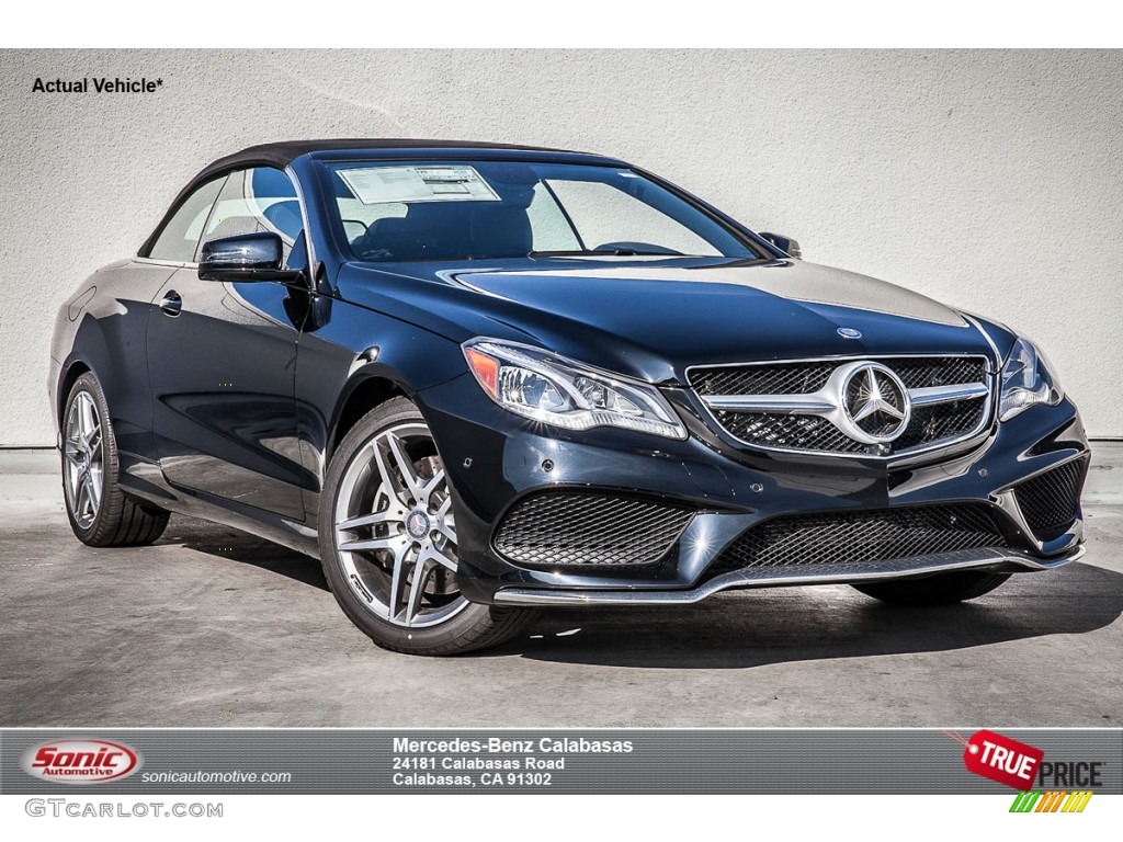 2015 E 550 Cabriolet - Black / Black photo #1
