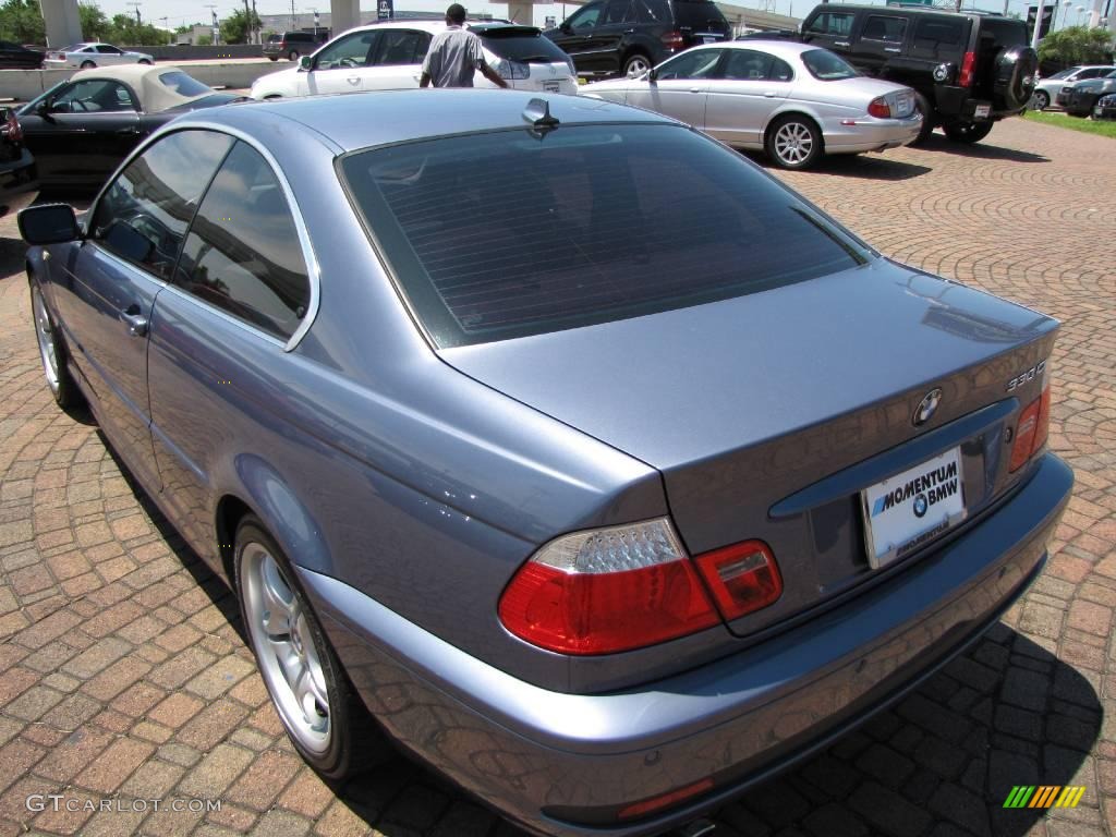 2005 3 Series 330i Coupe - Steel Blue Metallic / Grey photo #11