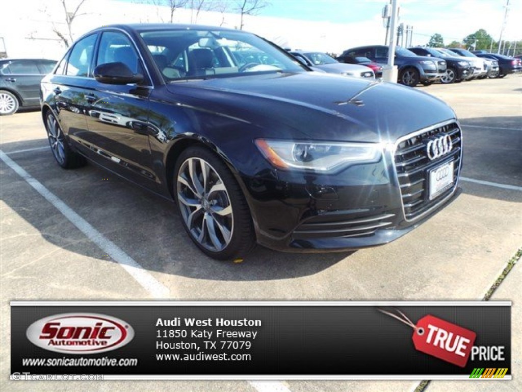 2015 A6 2.0T Premium Plus Sedan - Phantom Black Pearl / Black photo #1