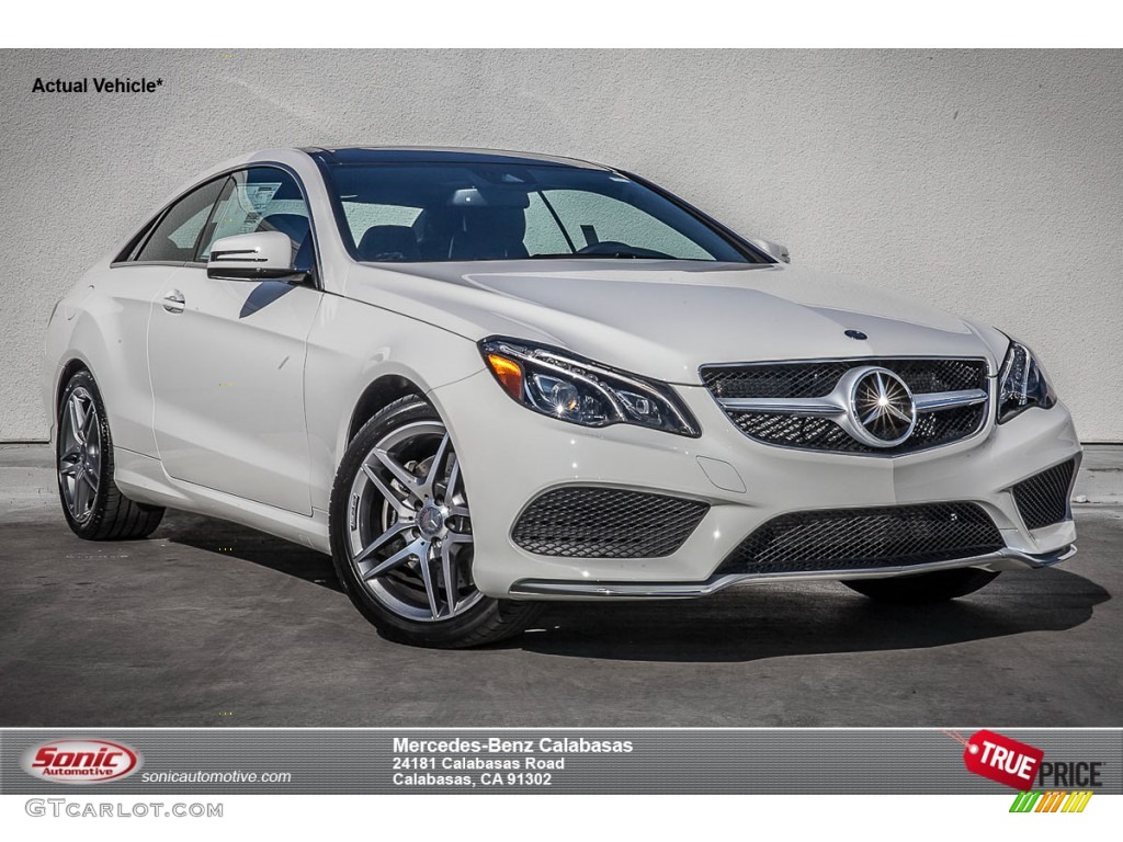 2015 E 550 Coupe - Polar White / Black photo #1