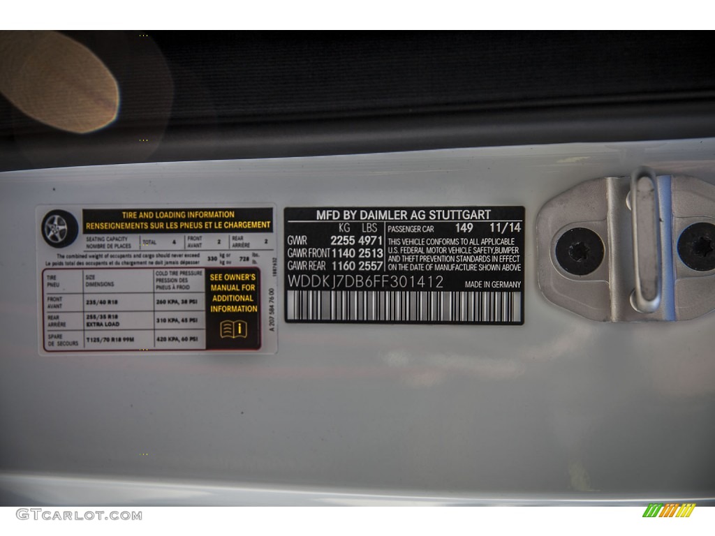2015 E 550 Coupe - Polar White / Black photo #7