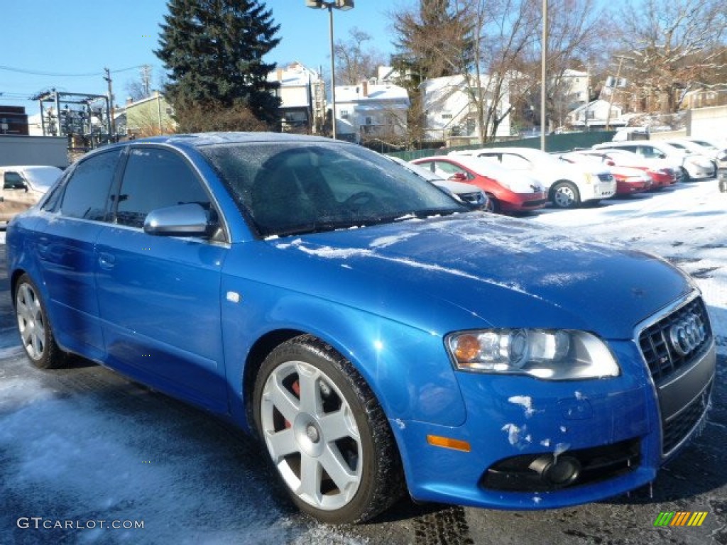 Sprint Blue Pearl Effect 2005 Audi S4 4.2 quattro Sedan Exterior Photo #100570724