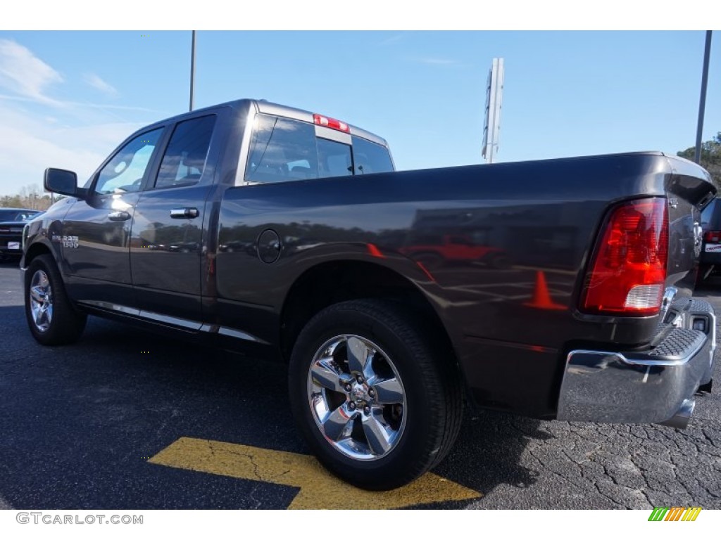 2014 1500 Big Horn Quad Cab - Granite Crystal Metallic / Black/Diesel Gray photo #5