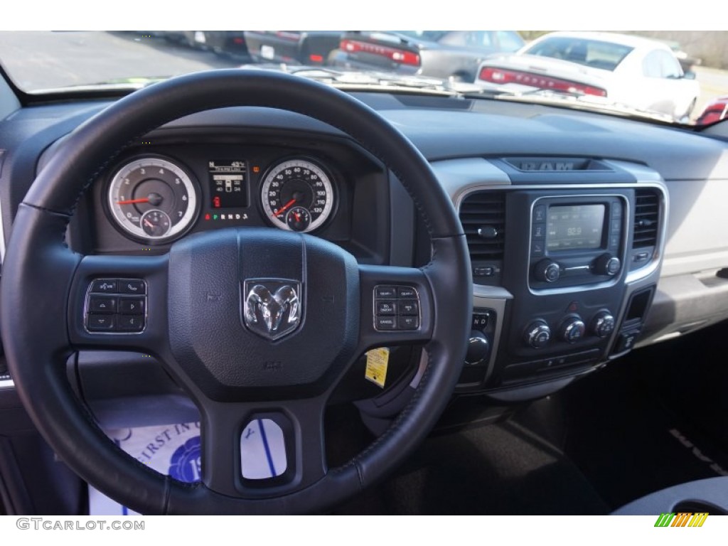 2014 1500 Big Horn Quad Cab - Granite Crystal Metallic / Black/Diesel Gray photo #10