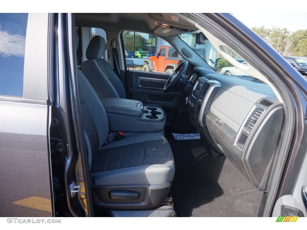 2014 1500 Big Horn Quad Cab - Granite Crystal Metallic / Black/Diesel Gray photo #17