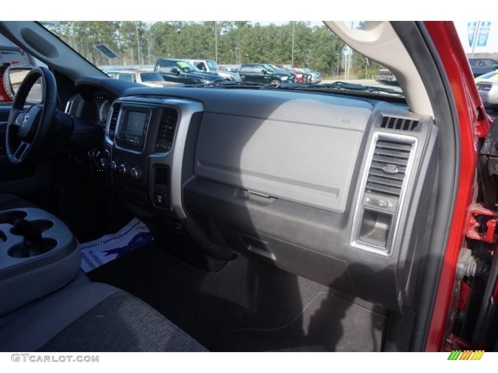 2014 1500 Big Horn Quad Cab - Deep Cherry Red Crystal Pearl / Black/Diesel Gray photo #19