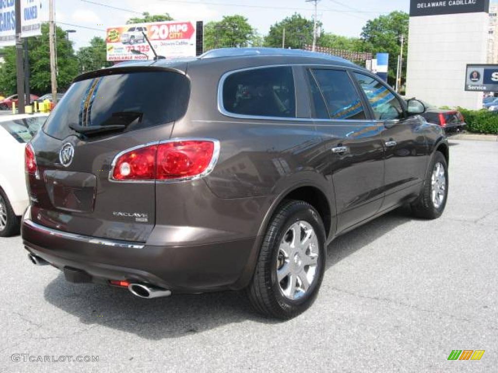 2008 Enclave CXL AWD - Cocoa Metallic / Cashmere/Cocoa photo #7